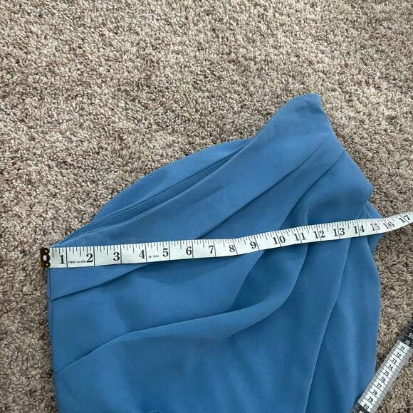Elliatt Sky Blue Asymmetrical Mini Dress - Picture 11 of 15
